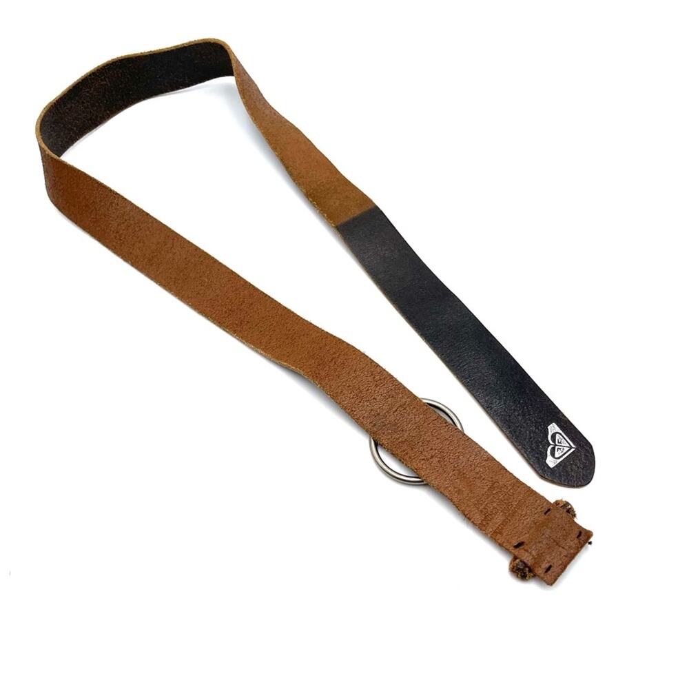 ROXY distressed leather boho belt brown adjustable size 45" long 1.75" wide - Picture 6 of 13